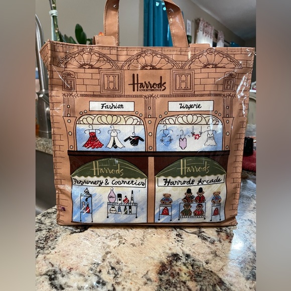 London Harrods Food Hall PVC Tote Bag, Tea Caddy, Tea & Coffee Mugs - Picture 2 of 5